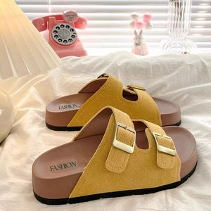 2025 nouvelle haute couture française Birken pour pantoufles à semelles épaisses été porter jupe à semelles souples sandales de plage - Product Image 5