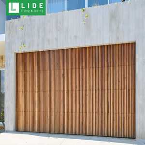 Hot Seller Porte de <span class=keywords><strong>garage</strong></span> automatique motorisée pour voiture commerciale, à montage encastré, aspect bois - Product Image 2