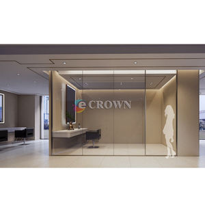 Hot Sale Shop showcase Store Ht Cutout Crew Counter Salon Shop Cabinet Design <strong>Pl</strong> Design Beauty Sho - Product Image 6