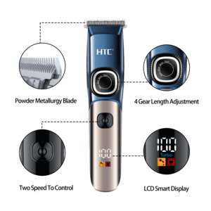 HTC AT-766 <span class=keywords><strong>Precio</strong></span> <span class=keywords><strong>de</strong></span> fábrica Cortadora <span class=keywords><strong>de</strong></span> peluquero profesional Cortadora <span class=keywords><strong>de</strong></span> <span class=keywords><strong>pelo</strong></span> eléctrica inalámbrica recargable - Product Image 2