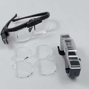 Lupa de Cabeza con Aumento de 1.5x-4.5x, Lupa de Manos Libres con Luz LED para Trabajos de Precisión, <span class=keywords><strong>Gafas</strong></span> de Lectura con Lupa Recargable - Product Image 5