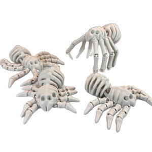 Juguete de Esqueleto de Araña de Plástico Impreso en 3D con Articulaciones Móviles, Regalo Creativo de Halloween para Decoraciones de Fiestas Infantiles - Product Image 5