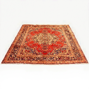 Alfombra de Lana Mashad de Lujo, Anudada a Mano, de Primera Calidad, Hecha por Artesanos, para Decoración de Hogar u Oficina - Product Image 1