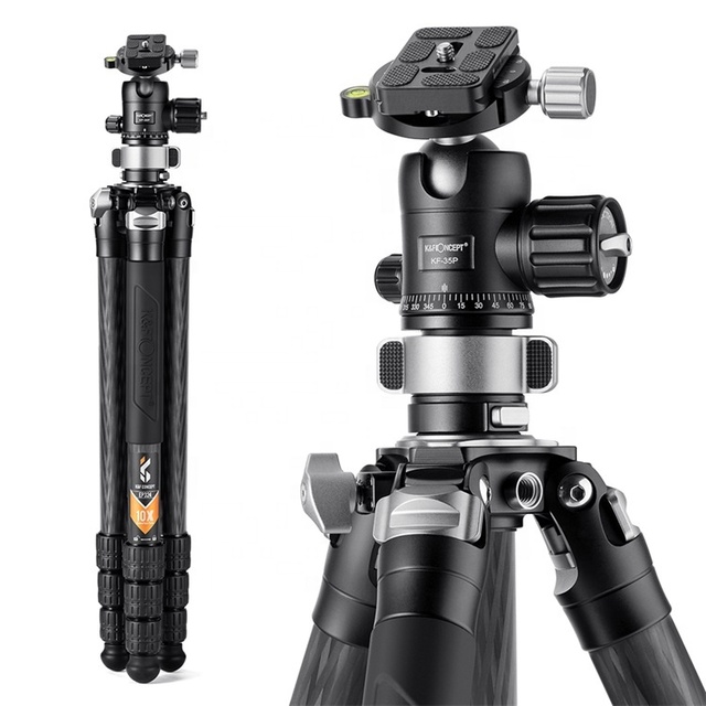 K&F Concept X324C2 Carbon Travel Tripod Professional Carbon Fiber Tripod Photography