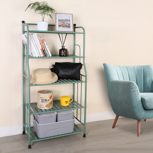 Étagère de rangement multifonctionnelle en métal, type rectangulaire sur pied, pour cuisine et salon, rangement optimisé, taille personnalisable W037-1 - Product Image 1