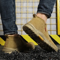 Bottes de sécurité GUYISA personnalisables à coupe basse avec embout en acier, anti-brûlure, pour usage en usine, hiver et automne