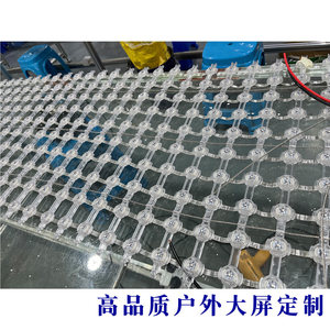 Led Grid Screen Outdoor <b>Waterproof</b> Ip65 7000 Cd 2 Mm Pixels Advertising Display Flexible Transparent <b>Curtain</b> Panel - Product Image 5