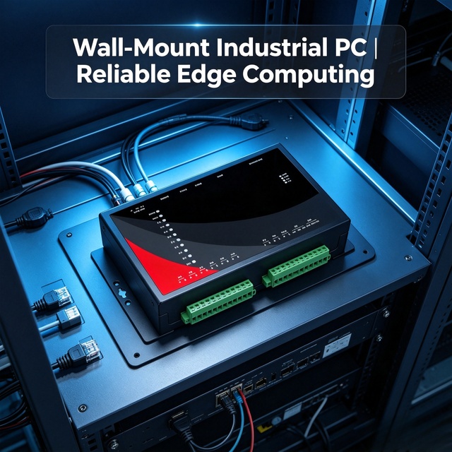 Embedded Wall Mount Embedded Computer for RK3588 Fanless 2 LAN RS485 CAN GPIO Wide Temp for Light AI Inference Edge