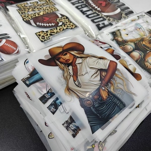 Tùy Chỉnh Thiết Kế Dtf Cowgirl Nhiệt Báo Chí Dán Cho T-Shirts Sẵn Sàng Để Báo Chí Pet Có Thể Giặt Bền Chuyển In Ấn Phim Hoạt Hình - Product Image 1