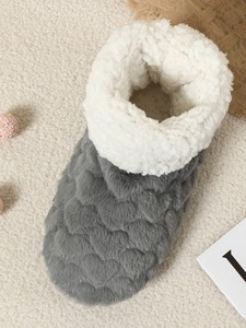Adult Kids Love Hear Wedding Bride Winter Shoes Warm Plush Fleece <strong>Sherpa</strong> Indoor Home Slipper Socks Indoor Women's <strong>Boots</strong> - Product Image 3
