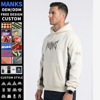 Sweat-shirt à capuche personnalisé de haute qualité avec logo brodé, pull-over pour homme, sweat-shirt patchwork, vêtements de sport pour homme