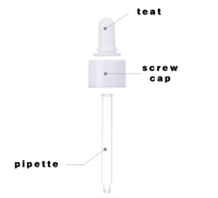 D 7mm huile essentielle pointe plate Pipette verre gradué Pipette pour 30ml huile essentielle verre bouteille Pipette oeil compte-gouttes Tube