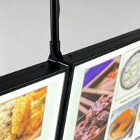 Panneau de menu LED magnétique pour restaurant, haute luminosité, boîte à lumière mince pour café, salon de thé