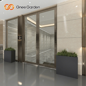 Boîte extérieure en acier de planteur avec le système de drainage fonctionnel et élégant - Product Image 1