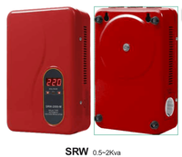 Régulateur de tension automatique AVR Svc 3000va Ac, stabilisateur 220V Ac mural, affichage numérique LED