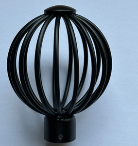 Modern Design Black Vintage Round Finials Durable Metal PC Drapery Rod <strong>Ends</strong> Cover Fashionable <strong>Curtain</strong> <strong>Poles</strong> Tracks &amp; Accessories - Product Image 3
