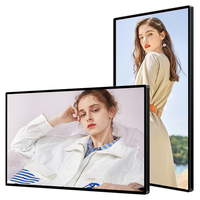Kiosque à écran tactile de 75 pouces pour Windows et Android Totem Display Advertising Player Ultra Thin Lcd Indoor Wall-Mounting Digital Signage