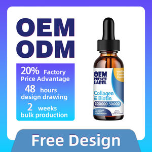 Suplemento de Colágeno Líquido Premium OEM y Gotas de Biotina para Mujeres, Apoya la Salud del Cabello, la Piel y las Uñas con Ácido Hialurónico - Product Image 1