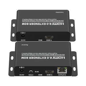 4k @ 60 <span class=keywords><strong>hdmi</strong></span> एक्सटेंडर 60 मीटर सिग्नल बिल्ली 5e/6 rj45 आउटपुट कैस्केड रिसीवर ट्रांसमिशन - Product Image 4
