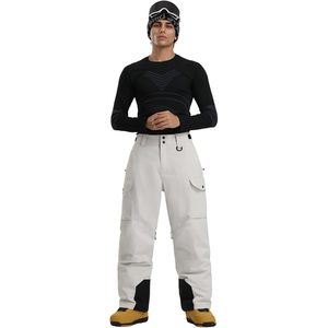 Pantalons de ski pour hommes personnalisés, pantalons de snowboard imperméables et isolés, imperméabilité 15K, respirabilité 10K, ventilation des cuisses, sports de neige - Product Image 2