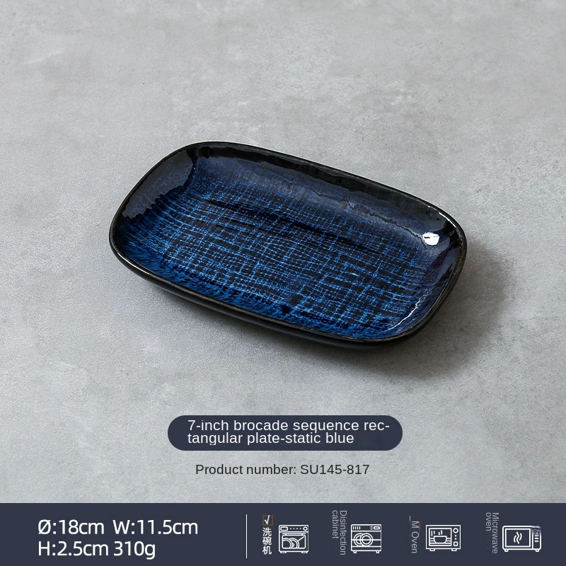 Plato rectangular de 7 pulgadas