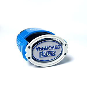 Cap Oval 30 45 mm tinta otomatis kantor membayar plastik pembuat cap karet - Product Image 1