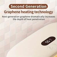 3-Stufen Temperaturregelung Intelligenter Wärmegürtel für den Lendenbereich Heißkompresse Vibration 3 Sekunden Schnellheizung Gebärmutter-Wärmegürtel