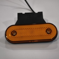 Feu de position latéral universel pour camion, lampe d'avertissement clignotante et fixe avec support, plusieurs couleurs disponibles, feu de sécurité latéral pour remorques