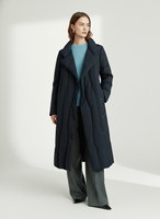 Veste longue imperméable et coupe-vent grande taille QLYP, nouvelle collection mode hiver, design classique avec fermeture éclair et ceinture à revers