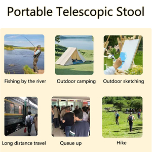 <span class=keywords><strong>Tabouret</strong></span> pliant rétractable portable en plastique télescopique pour adultes, camping, pêche, <span class=keywords><strong>jardin</strong></span>, <span class=keywords><strong>tabouret</strong></span> d'attente <span class=keywords><strong>pliable</strong></span> - Product Image 4
