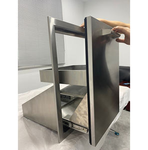 Longue durée de vie excellente qualité gril à gaz tiroir cuisine îlot armoire tirer en acier inoxydable peut tiroir bac avec porte d'armoire - Product Image 2
