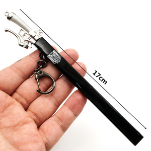 Llavero de Metal de Aleación de Zinc de 17CM con Colgante de Espada de Eren y Mikasa de <span class=keywords><strong>Shingeki</strong></span> <span class=keywords><strong>No</strong></span> <span class=keywords><strong>Kyojin</strong></span> - Product Image 6