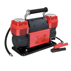 Compressor de ar portátil para carro 12v 4x4, deflator de pneu 4wd inflador 300l/min, potência líder! Mais 3 anexos e kit de tomada de pneu