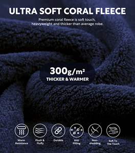 <span class=keywords><strong>Accappatoio</strong></span> caldo da bagno in peluche pile da donna <span class=keywords><strong>morbido</strong></span> e soffice, caldo, in pile Sherpa Shaggy <span class=keywords><strong>accappatoio</strong></span> <span class=keywords><strong>con</strong></span> Logo personalizzato - Product Image 2