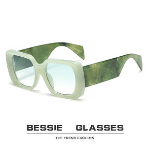 Bessie <span class=keywords><strong>Osman</strong></span> 2025 nuovi 19388 UV400 occhiali da sole alla moda quadrati stile europeo americano personalità di esportazione strada Unisex - Product Image 2