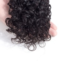 Rambut 12A keriting India Virgin keriting rambut manusia keriting 3 bundel (14 16 18 20 inci 285g) ekstensi rambut tidak diproses hitam alami