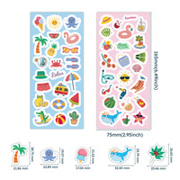 Autocollants de dessins animés personnalisés, autocollants en vinyle imperméables, feuilles d'autocollants de dessins animés pour la décoration des enfants, vente en gros, fabricant en vrac