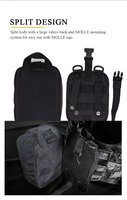 Botiquín de Primeros Auxilios Mini Cordura Personalizado de Alta Calidad, Bolsa Táctica Molle para Emergencias en el Auto, Viajes Familiares, Supervivencia, Uso Médico y al Aire Libre