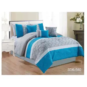 7 Piece Light Weight Microfiber Bed-In-A-Bag Comforter Bedding Setフィットシート