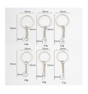 Lot De 450 Crochets Pour Porte-clés Avec Chaîne Et Petits œillets à Vis De 8mm, Pour La Fabrication De Porte-clés Soi-même, 6 Couleurs