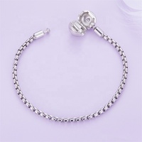 Bracelet fantaisie en argent S925 OEM, tendance, luxueux, de créateur, en gros, pour la Saint-Valentin, original, épais, girly, brillant, pour femmes