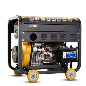 Single phase im lặng Máy phát điện diesel với sức mạnh mạnh mẽ 6KVA Máy phát điện diesel để sử dụng nhà