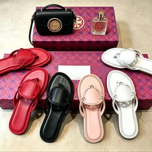 2026 Luxury Designer Shoes Tory De Burch Rhinestone Women Shoes Slipper Sandals Chaussures Femme Casual Summer Sandalias De - Product Image 1