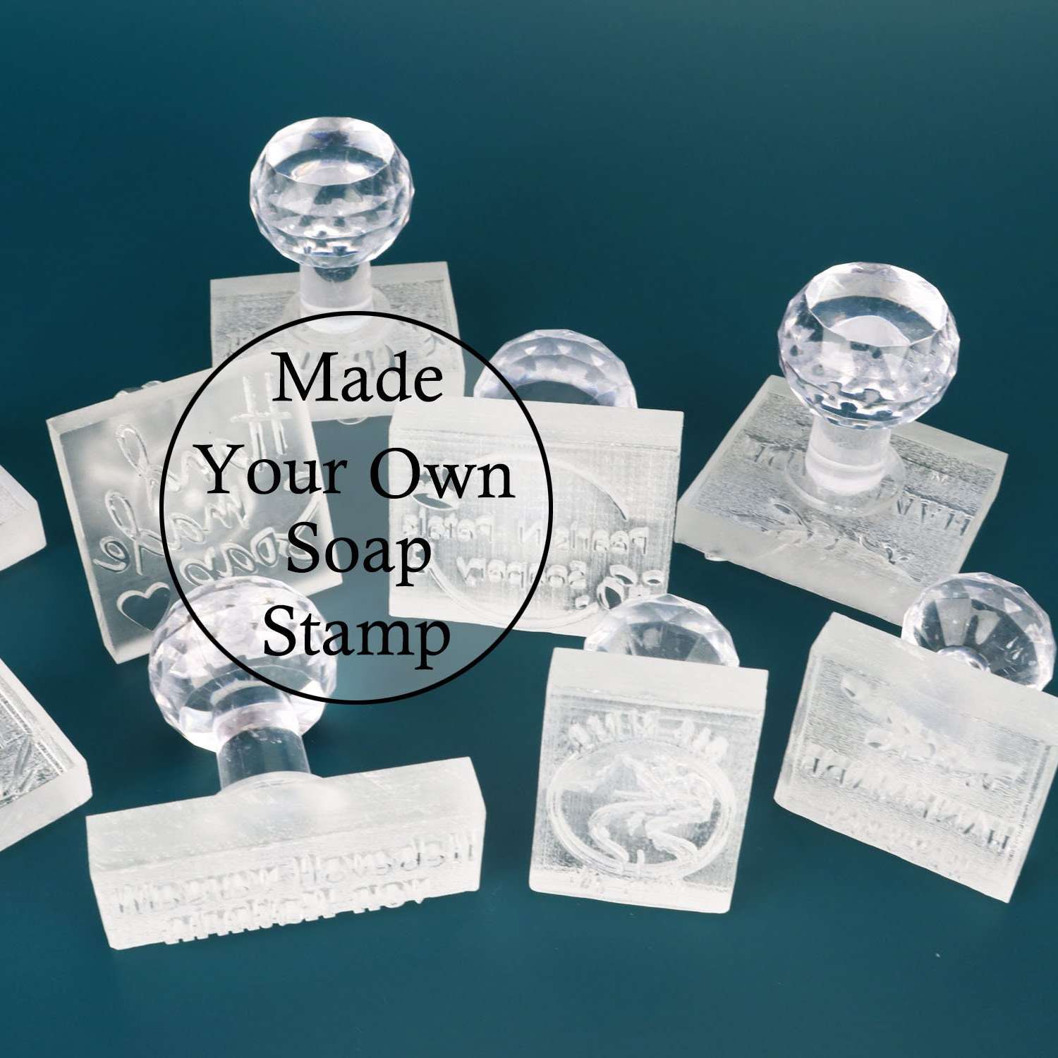 Штамп под заказ для мыла, штамп для мыла из акрила ручной работы