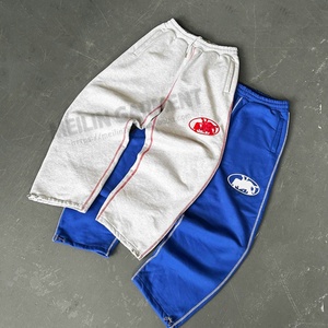 Pantalones Jogger de Algodón 100% de Pierna Ancha, Oversize y de Alto Gramaje para Hombre, con Bordado Personalizado de Dongguan - Product Image 1