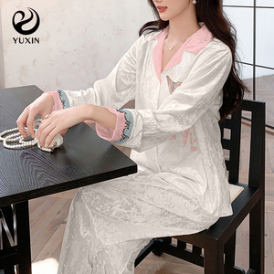 <span class=keywords><strong>Pigiama</strong></span> autunnale da donna <span class=keywords><strong>con</strong></span> <span class=keywords><strong>stampa</strong></span> digitale abito lungo <span class=keywords><strong>con</strong></span> Design ampio per la casa - Product Image 6