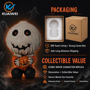 Statua di Sam in Resina Fatta a Mano KW, Figura Fantasma Luminosa per Halloween 2026, Decorazione Resistente all'Acqua per Casa Stregata - Product Image 6