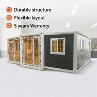 Bon service après-vente, maison conteneur modulaire en acier préfabriqué, 1 chambre, 1 salle de bain