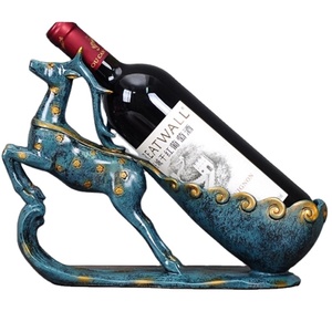 <span class=keywords><strong>Portabottiglie</strong></span> singolo in resina personalizzato, decorazione europea divertente a forma <span class=keywords><strong>di</strong></span> renna, cavallo o animale, regalo per la casa - Product Image 6