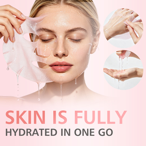 Masque rose anti-âge à l'ADN de saumon PDRN, marque privée, nourrissant et hydratant, améliore l'élasticité et la texture de la peau, masque visage OEM - Product Image 2